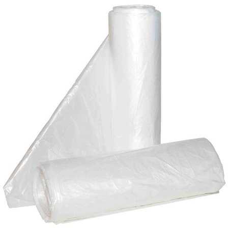 ALUF PLASTICS HiLene AntiMicrobial Can Liner, 30 x 37 in, 20 to 30 gal Capacity, HDPE, Clear HCR-303713C